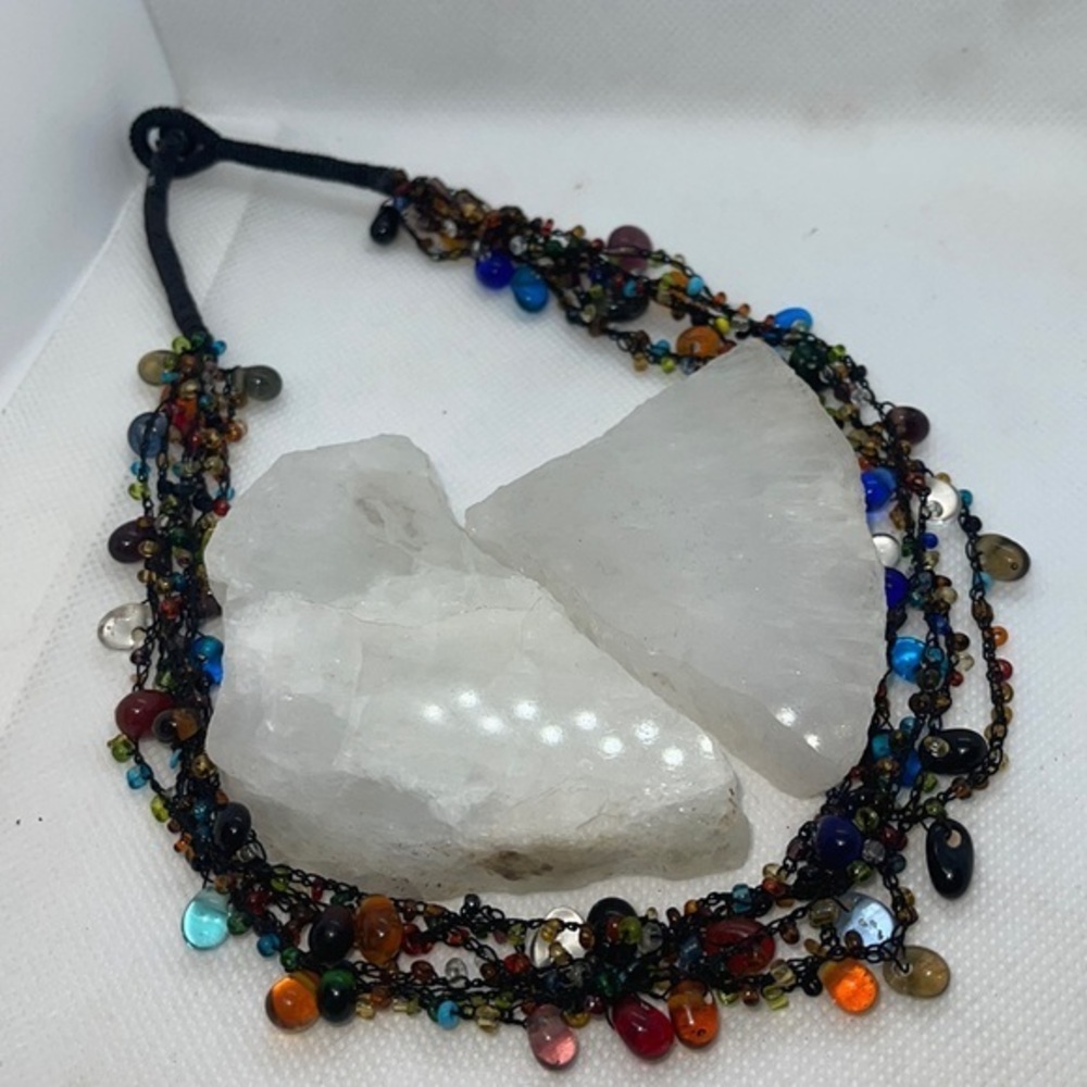 Blown Glass Beaded Necklace